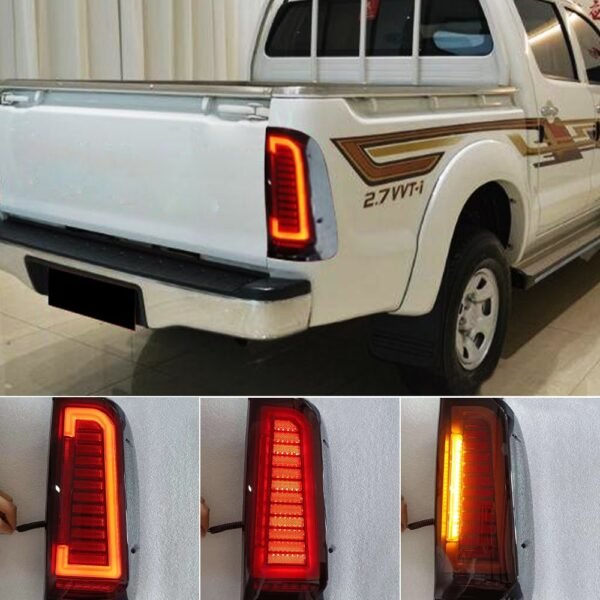 Toyota Hilux N70 Vigo Sequential Smoked Tail Lights 2012-2015 - Image 2
