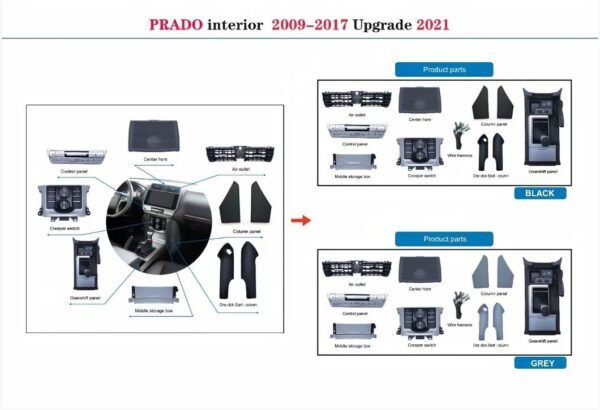 Toyota Land Cruiser Prado Interior Upgrade Kit - Image 2