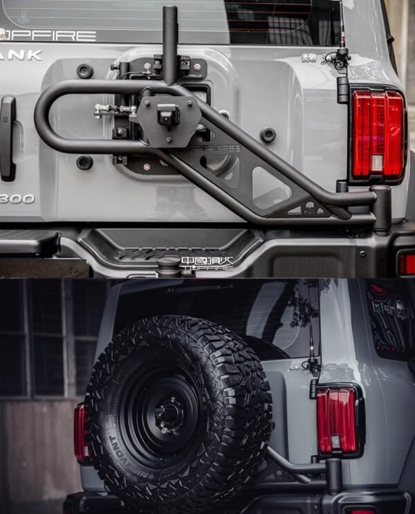 Heavy-Duty Rear Mount Spare Tire Carrier for TANK 300 - Image 4